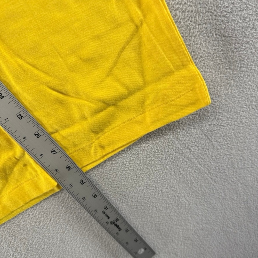 Vintage Gant Polo Shirt Mens XL Yellow Blue Rugger Knit Deadstock 70s ivy Preppy - Picture 4 of 7